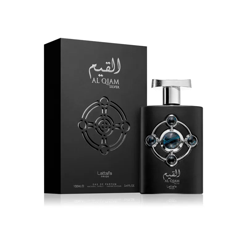 Al Qiam Silver EDP (100ml) 3.4 fl oz perfume spray by Lattafa | Abeer Fragrance