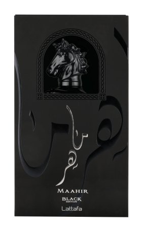 Maahir Black Edition EDP (100ml) 3.4 fl oz perfume spray by Lattafa | Abeer Fragrance